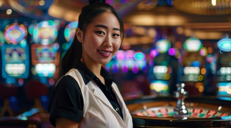 Roulette langsung dengan roda fisik